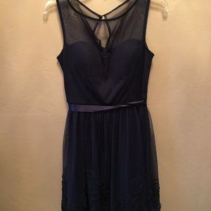 Db Studio Womens Size 8-10  Navy Dress Church